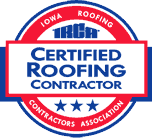 Iowa Roofing Contractors Association Certification Badge