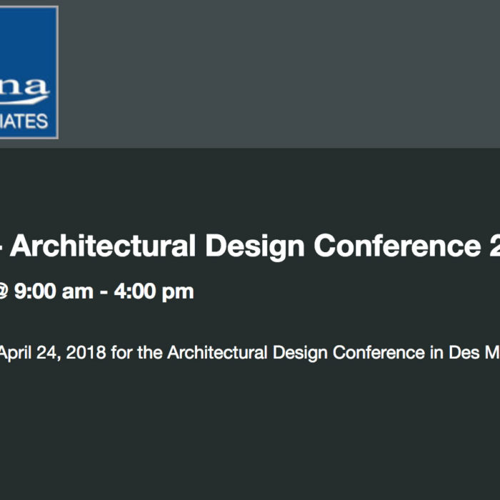 2018 Architectural Design Conference Architectural Design Conference April 2018